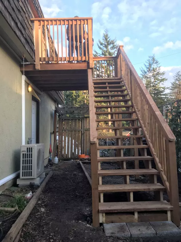 Stairs and deck