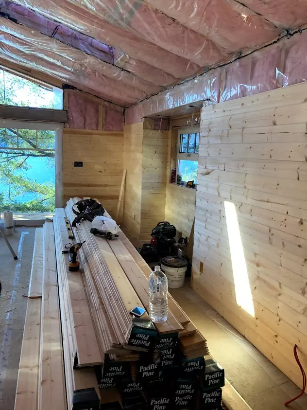 Boathouse interior trim